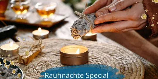 Ankündigung des Rauhnächte Special Yoga Workshops im Ansbach Golden Yoga Loft