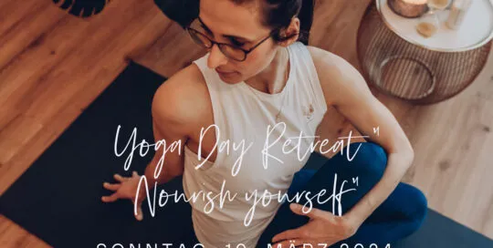 Ankündigung "Yoga Day Retreat" im Ansbacher Golden Yoga Loft